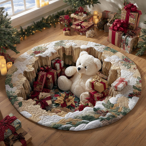 Teddy Holiday Dream Quilted Round Mat NCU0DV1257