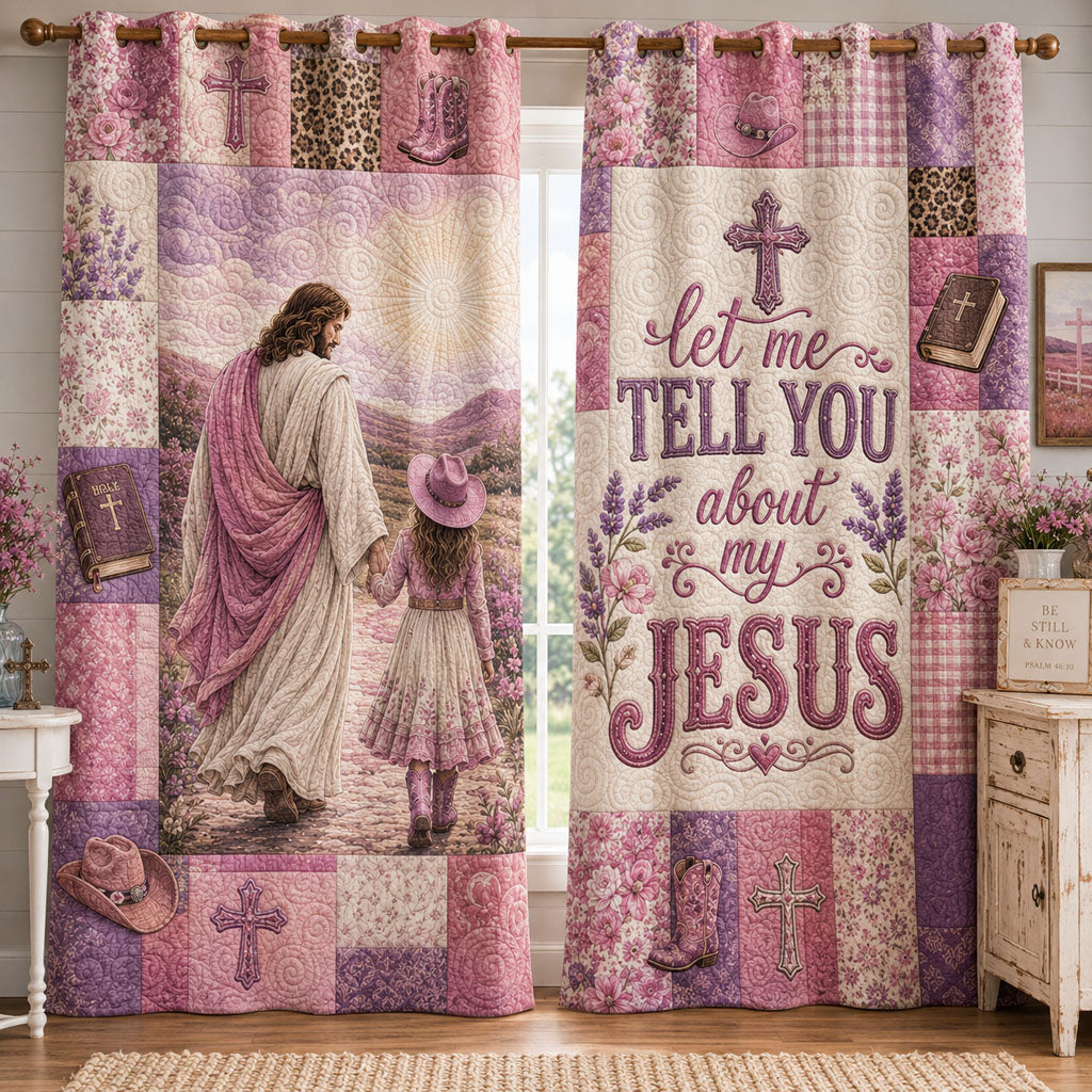 Tell Them About Jesus Quilted Curtains NCU0PTT3369