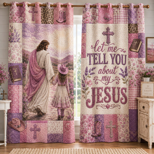 Tell Them About Jesus Quilted Curtains NCU0PTT3369
