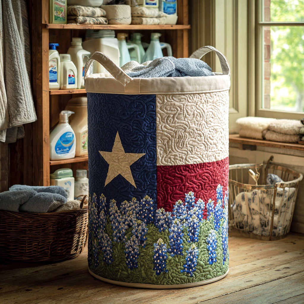 Texas Glory Quilted Laundry Basket NCU0NTV452