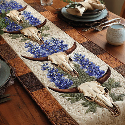 Texas Longhorn Quilted Table Runner NCU0LDH542