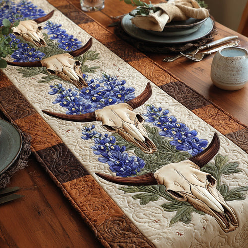 Texas Longhorn Quilted Table Runner NCU0LDH542