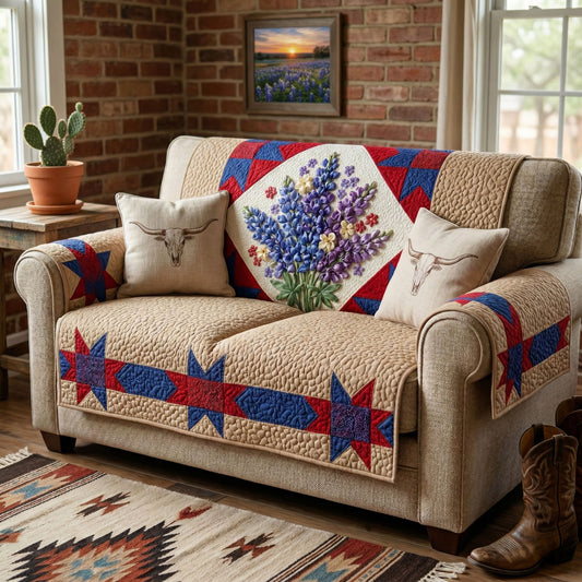 Texas Spirit Quilted Sofa Cover NCU0NTD1721