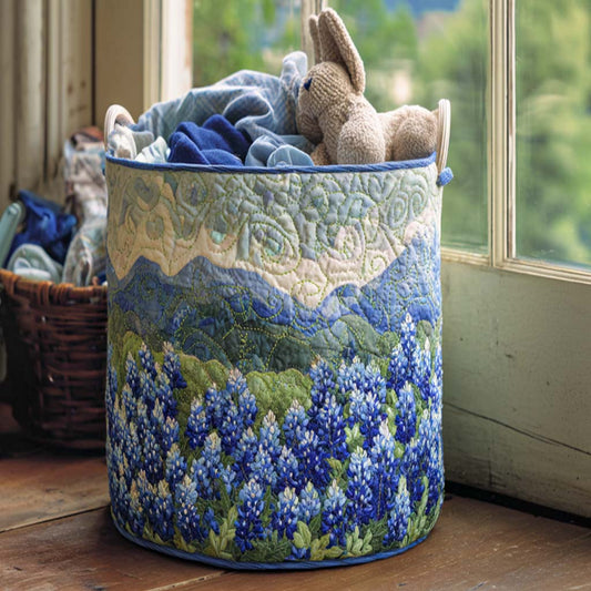 Texas Spring Glory Quilted Laundry Basket NCU0NNT1309