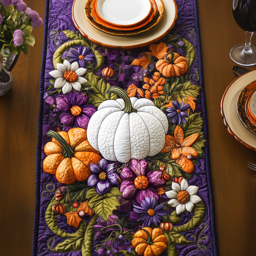 Thankful Hearts Quilted Table Runner NCU0NNT1171