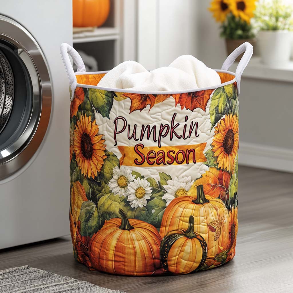 Thankful Days Quilted Laundry Basket NCU0NNT1068