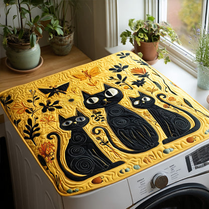 The Cat Crowd Quilted Washer and Dryer Cover NCU0PTT1146