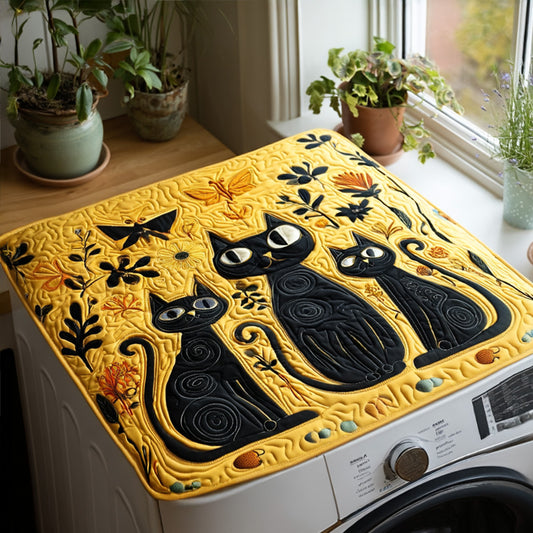 The Cat Crowd Quilted Washer and Dryer Cover NCU0PTT1146