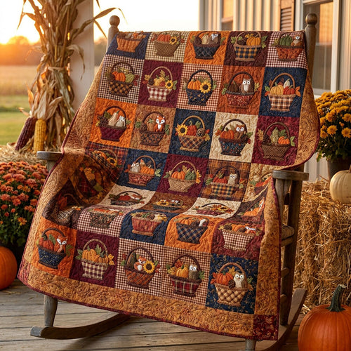 The Autumn Homestead Quilted Blanket NCU0PTT3215