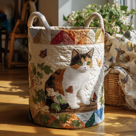 The Calico Moment Quilted Laundry Basket NCU0PTT1993