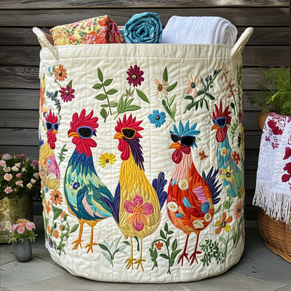 The Cool Comb Quilted Laundry Basket NCU0PTT774