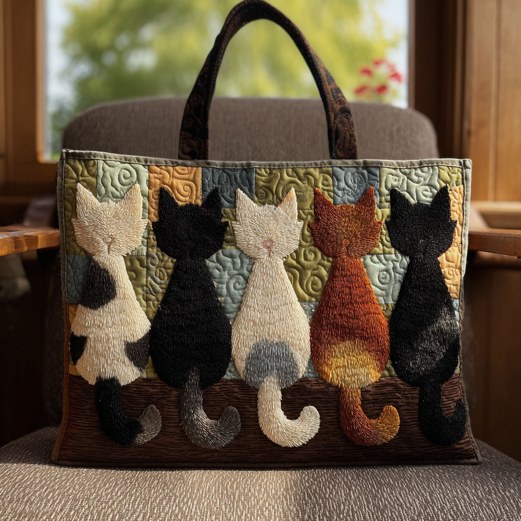 The Cozy Purr Pack Quilted Tote Bag NCU0PTT1847