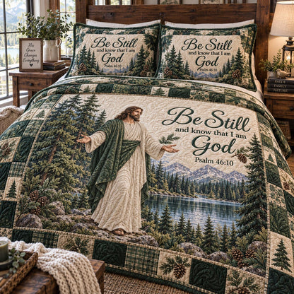 The Gentle Savior 3-Piece Quilted Bedding Set NCU0DV2471
