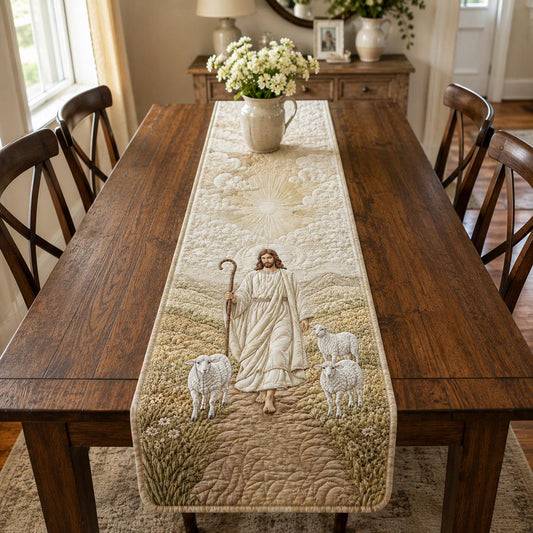 The Good Shepherd Quilted Table Runner NCU0DV2282