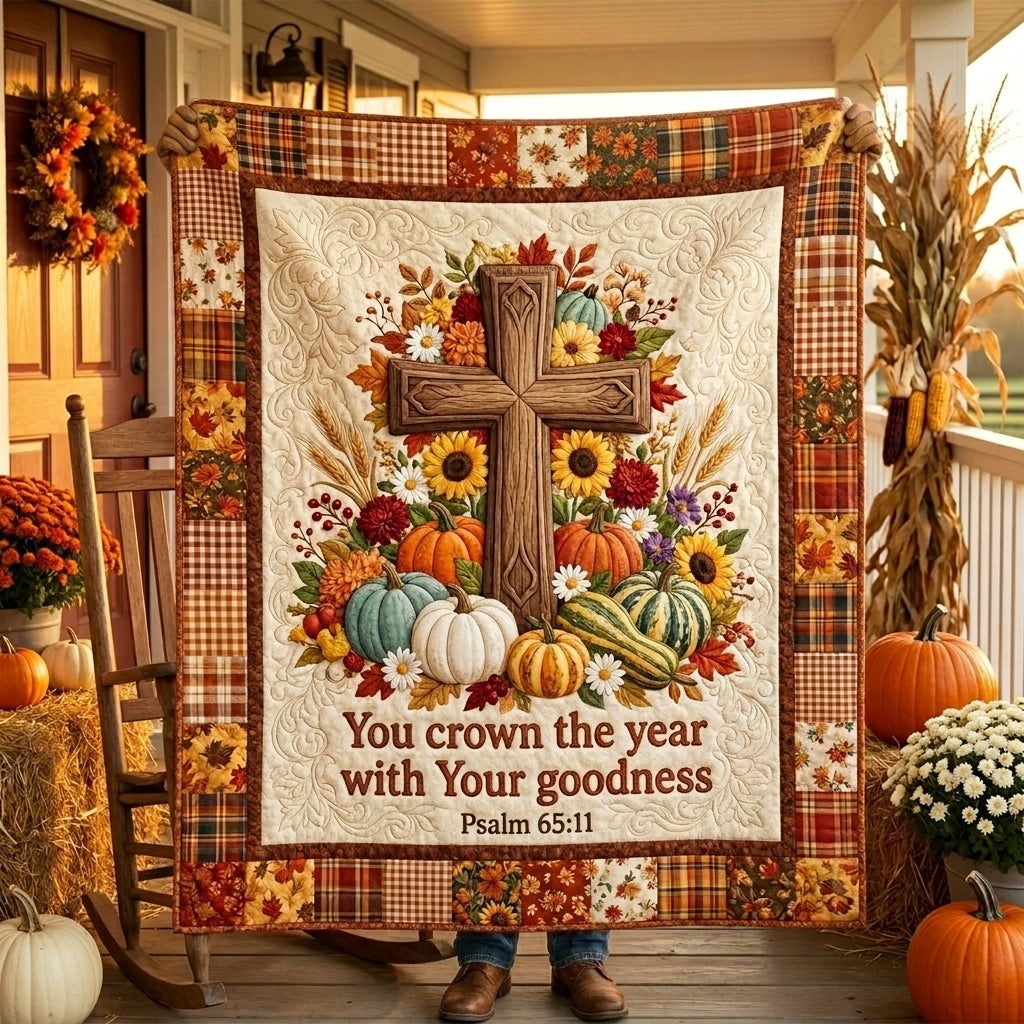 The Goodness of the Season Quilted Blanket NCU0PTT3216