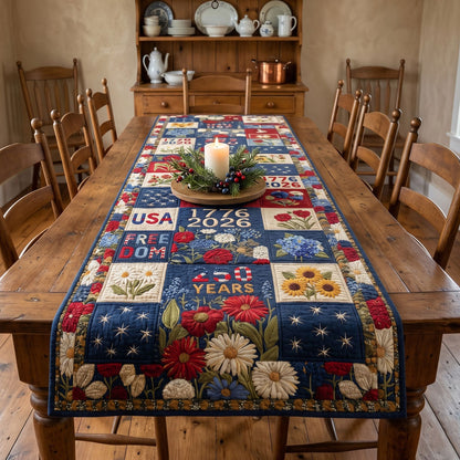 The Homestead Holly Quilted Table Runner NCU0PTT3109