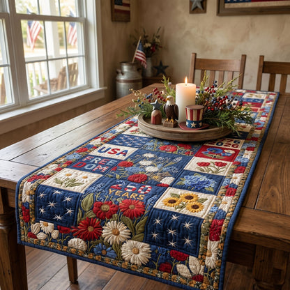 The Homestead Holly Quilted Table Runner NCU0PTT3109