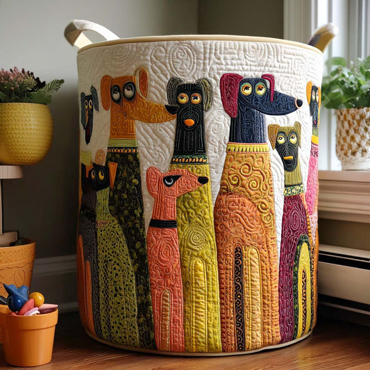 The Howliday Crew Quilted Laundry Basket NCU0PTT1467