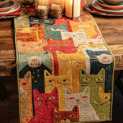 The Jolly Cat Quilted Table Runner NCU0PTT1522