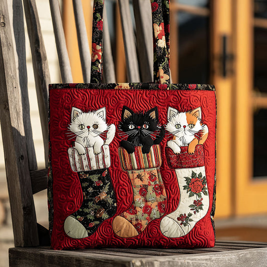 The Jolly Kitty Quilted Tote Bag NCU0PTT1848