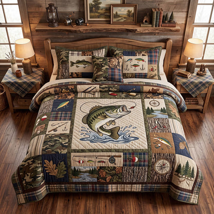 The Perfect Cast 3-Piece Quilted Bedding Set NCU0PTT3181