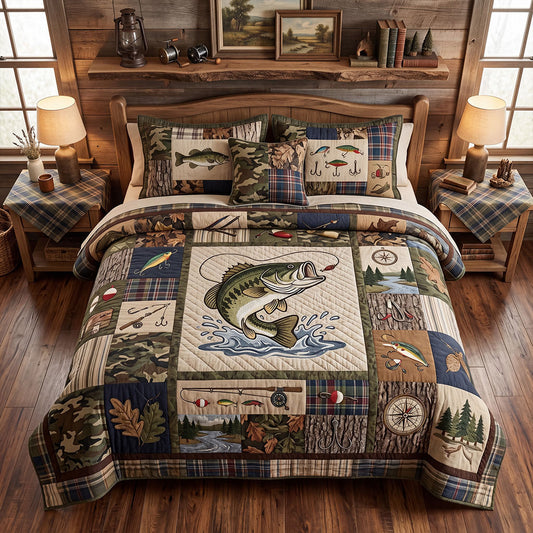 The Perfect Cast 3-Piece Quilted Bedding Set NCU0PTT3181