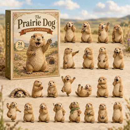CHRISTMAS KICKOFF 40% OFF - The Prairie Dog Advent Calendar 2026 - 24-Day Festive Countdown, Acrylic Charms Blind Box - Gift For Prairie Dog Lovers AC0TH118