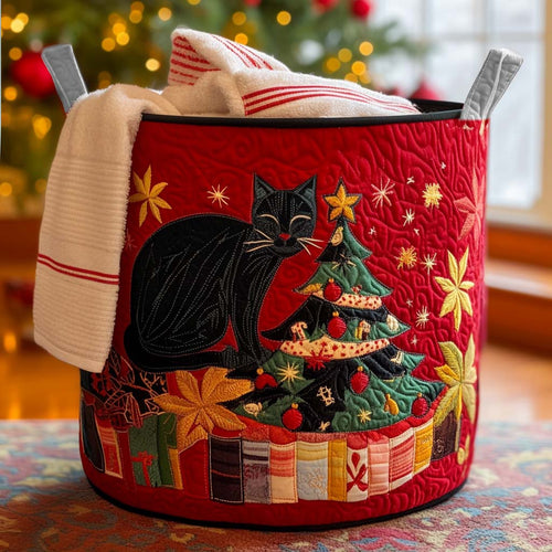 The Purrfect Story Quilted Laundry Basket NCU0PTT1506