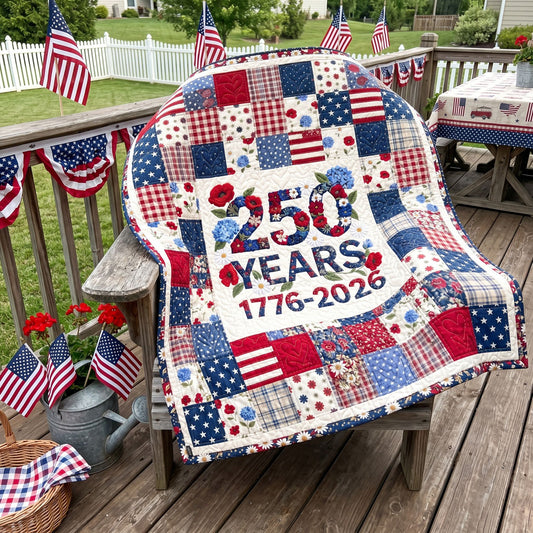 The Quarter-Millennium Keepsake Quilted Blanket NCU0PTT3098
