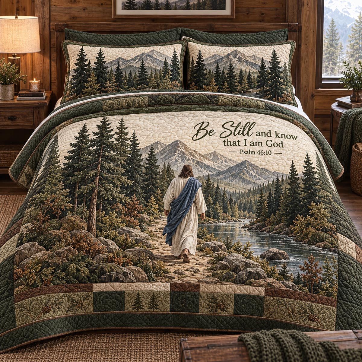 The Quiet Guide 3-Piece Quilted Bedding Set NCU0DV2470