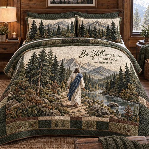 The Quiet Guide 3-Piece Quilted Bedding Set NCU0DV2470