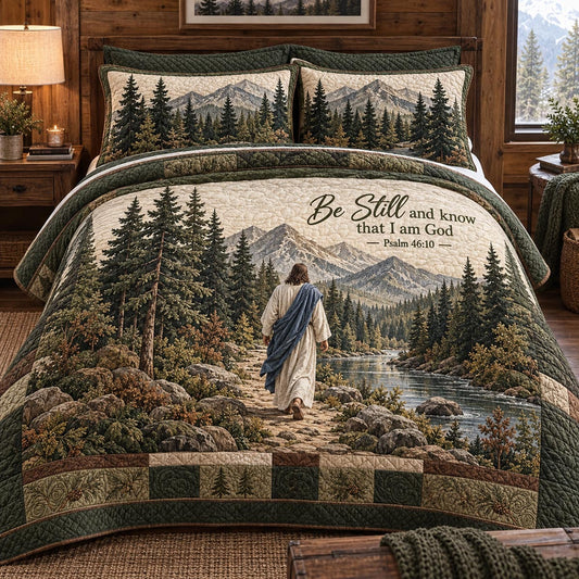 The Quiet Guide 3-Piece Quilted Bedding Set NCU0DV2470