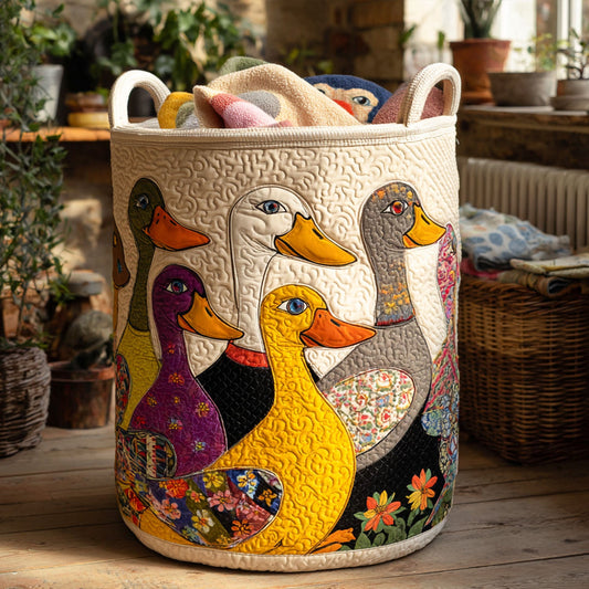 The Quirky Quack Quilted Laundry Basket NCU0PTT874