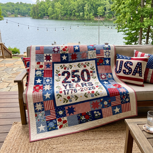The Sestercentennial Star Quilted Blanket NCU0PTT3099