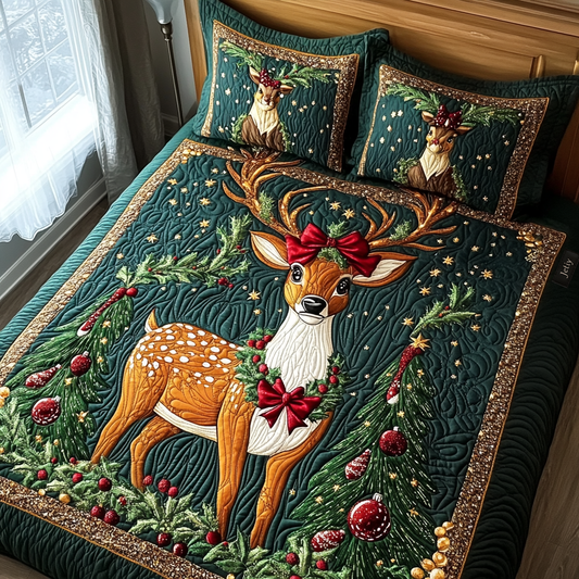The Spirit of Noel Quilted Bedding Set NCU0DV1732