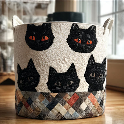 The Watching Eyes Quilted Laundry Basket NCU0PTT1905