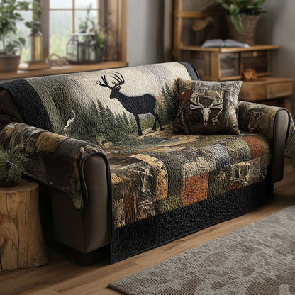 The Woodland Track Quilted Sofa Cover NCU0PTT2027