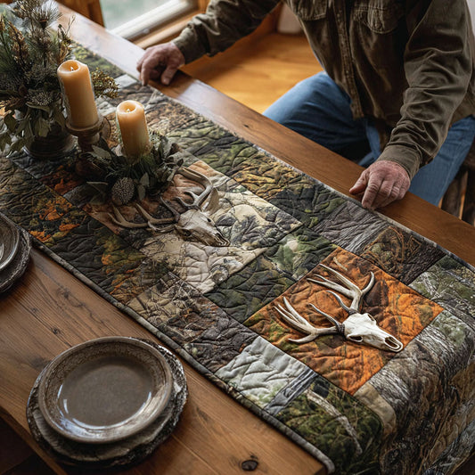 The Woodland Way Quilted Table Runner NCU0PTT1957