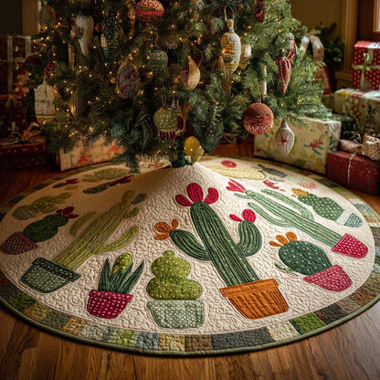 Thorn Delight Christmas Quilted Tree Skirt NCU0NNT2344