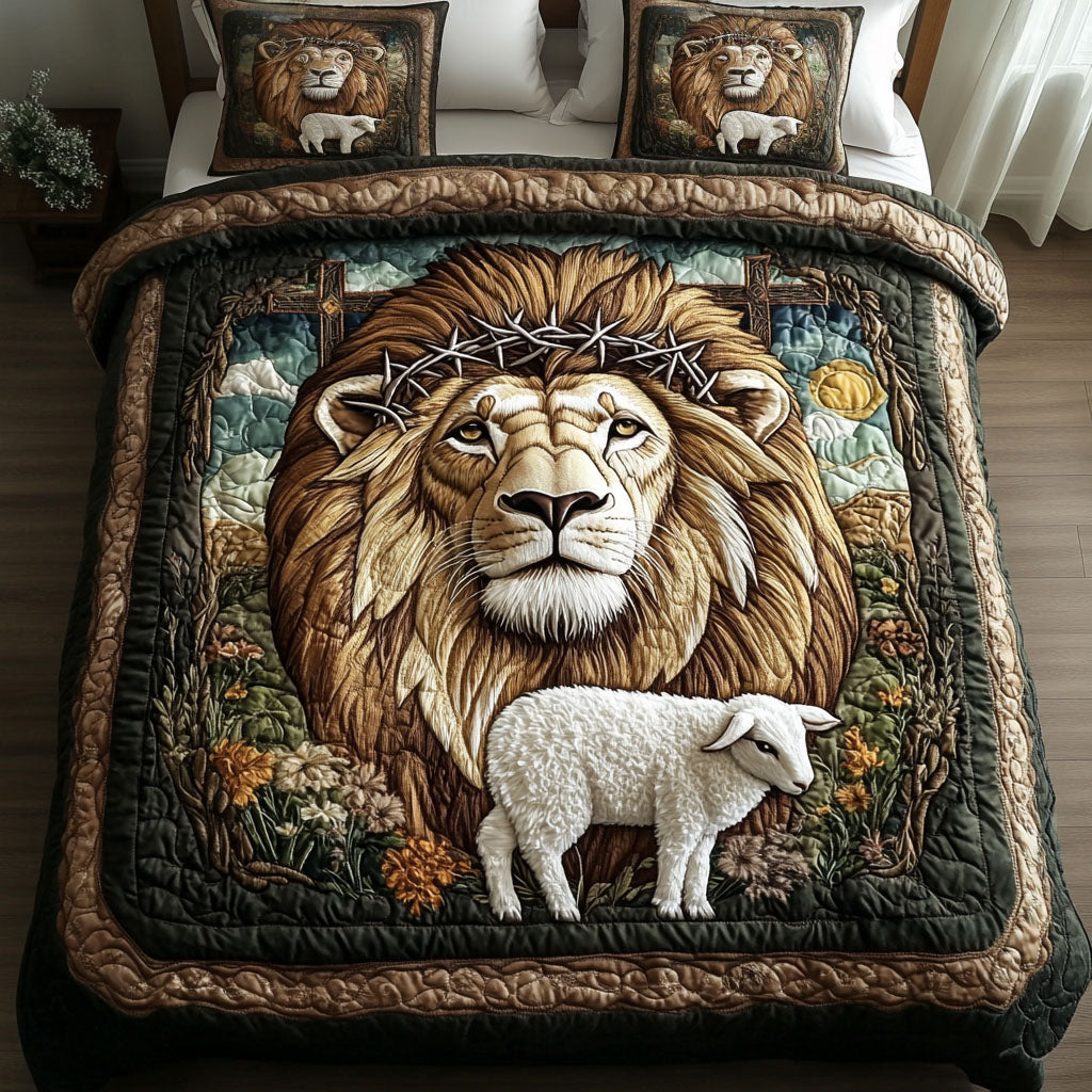 Thorn and Redemption 3-Piece Quilted Bedding Set NCU0NNT313