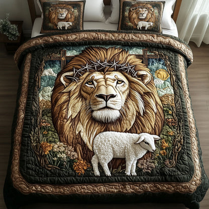 Thorn and Redemption 3-Piece Quilted Bedding Set NCU0NNT313