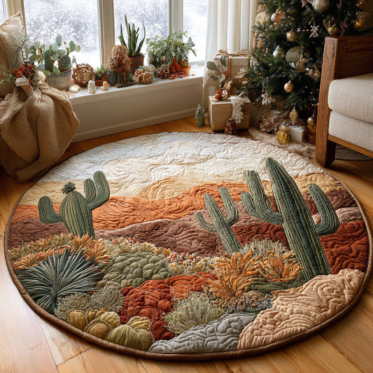 Thorny Beauty Quilted Round Mat NCU0DV1368