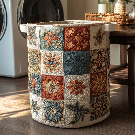 Thread of Light Quilted Laundry Basket NCU0PTT754