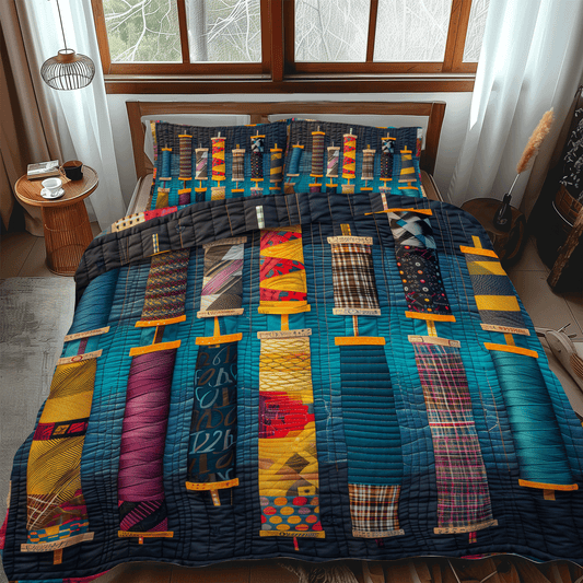 Threaded Harmony 3-Piece Quilted Bedding Set NCU0TH1306