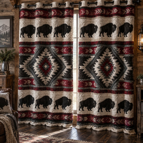 Thunder Plains Arrow Quilted Curtains NCU0PVL1137
