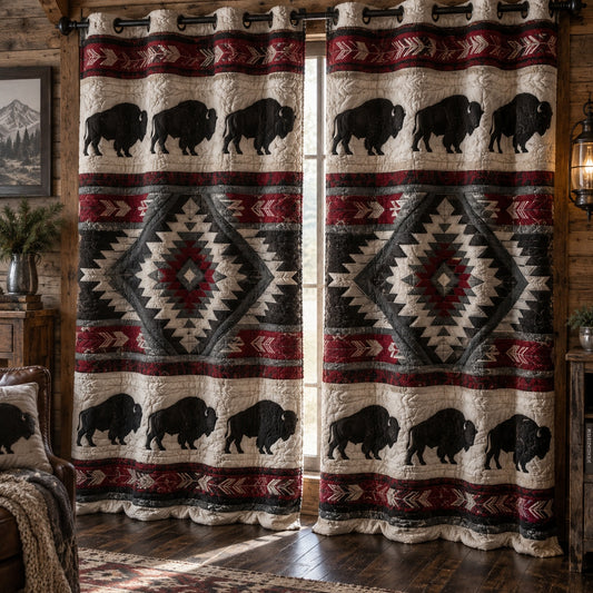 Thunder Plains Arrow Quilted Curtains NCU0PVL1137