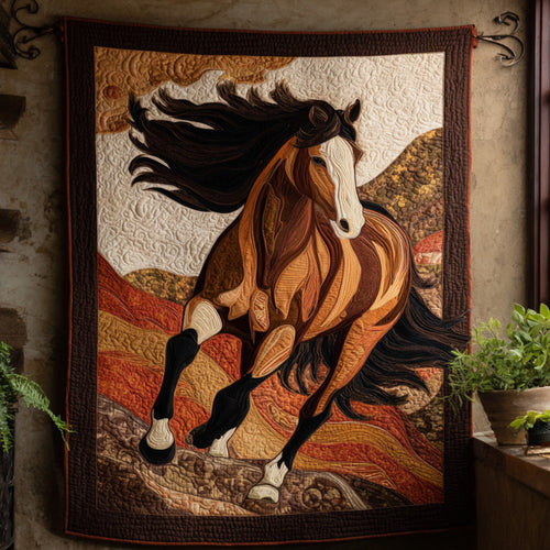 Thundering Hooves Quilted Blanket NCU0DV1026