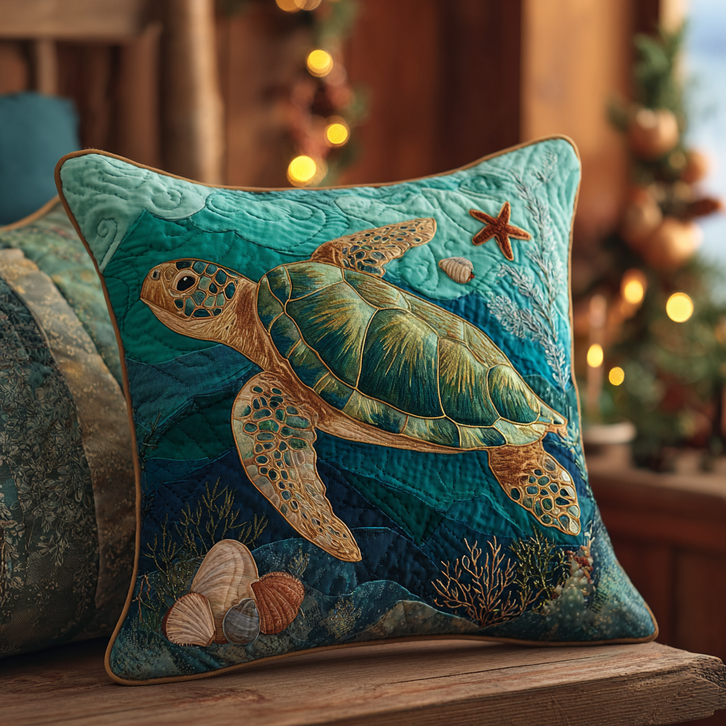Tidal Journey Quilted Pillow Case NCU0DV1421