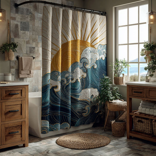 Tidal Harmony Shower Curtain NCU0NNT2940