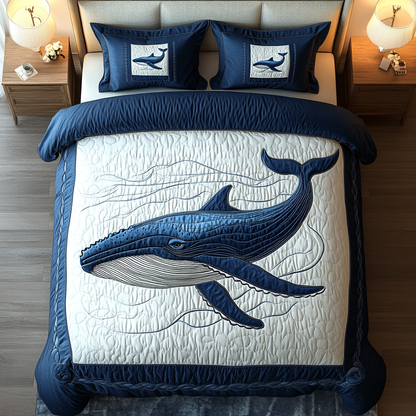 Tidal Majesty 3-Piece Quilted Bedding Set NCU0DDK181